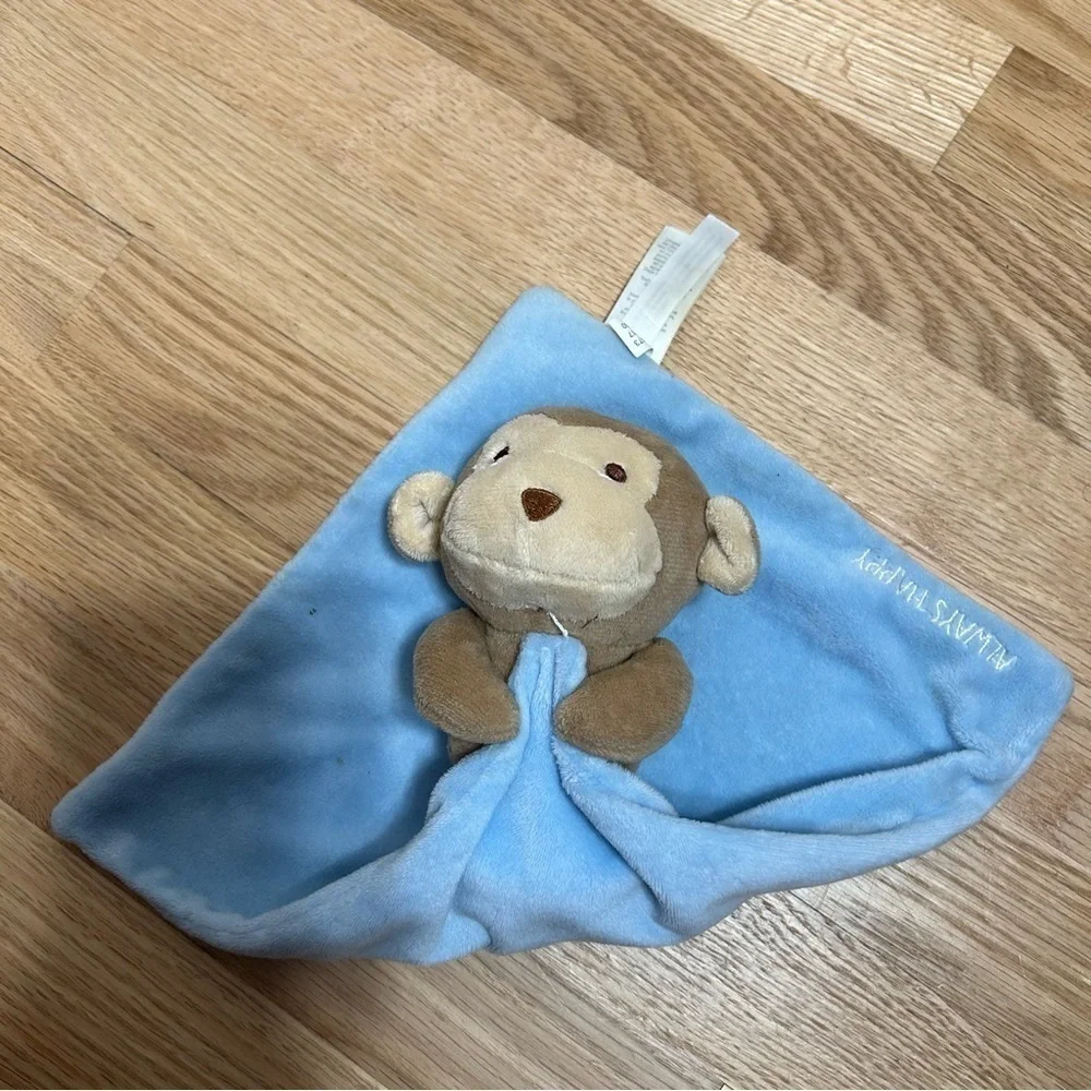 Carter’s Monkey Lovey Blankie Blanket Plush Always Happy Baby Kids Security